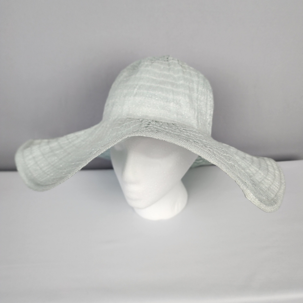 Trixie Hat - Floppy Sun Hat In Mint Green With Some Sparke